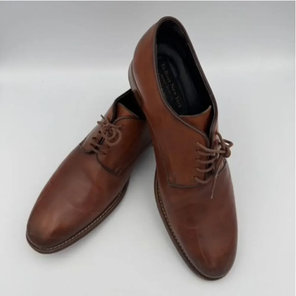 To Boot New York Men’s Declan Plain Toe Derby Shoes Made in Italy Size 10